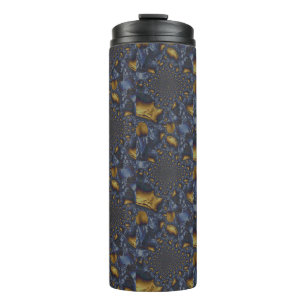 Bouteilles Isothermes Métal Moulé or et argent bleu