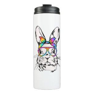 Bouteilles Isothermes Mets Bunny Messy Bun Tie Dye Bandana Rabbit Easte