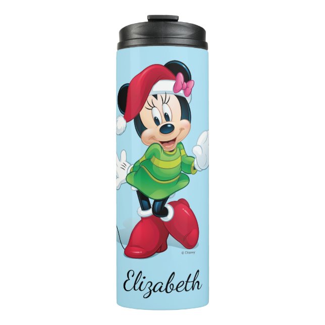 Bouteilles Isothermes Mickey & Friends | Minnie Vêtue Pour Noël (Devant)