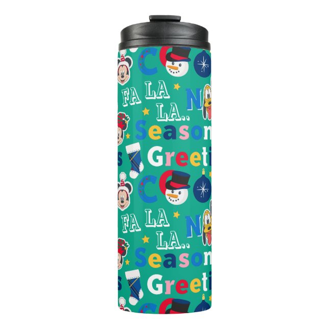 Bouteilles Isothermes Mickey & Friends | Motif Bonnes Fêtes (Devant)