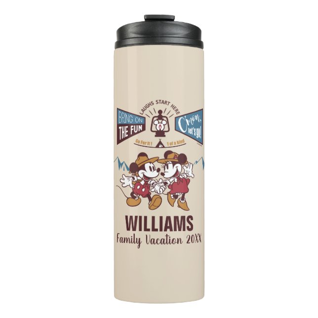 Bouteilles Isothermes Mickey & Minnie | Amusez-vous bien (Devant)
