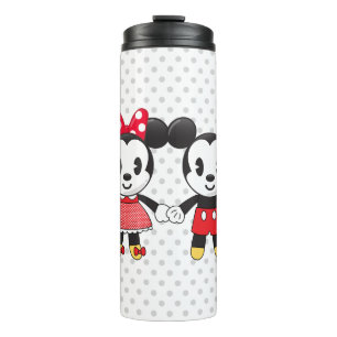 Bouteilles Isothermes Mickey & Minnie Holding Mains Emoji