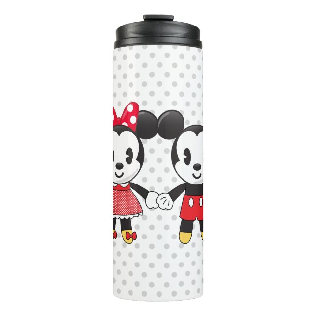 Bouteilles Isothermes Mickey & Minnie Holding Mains Emoji (Devant)