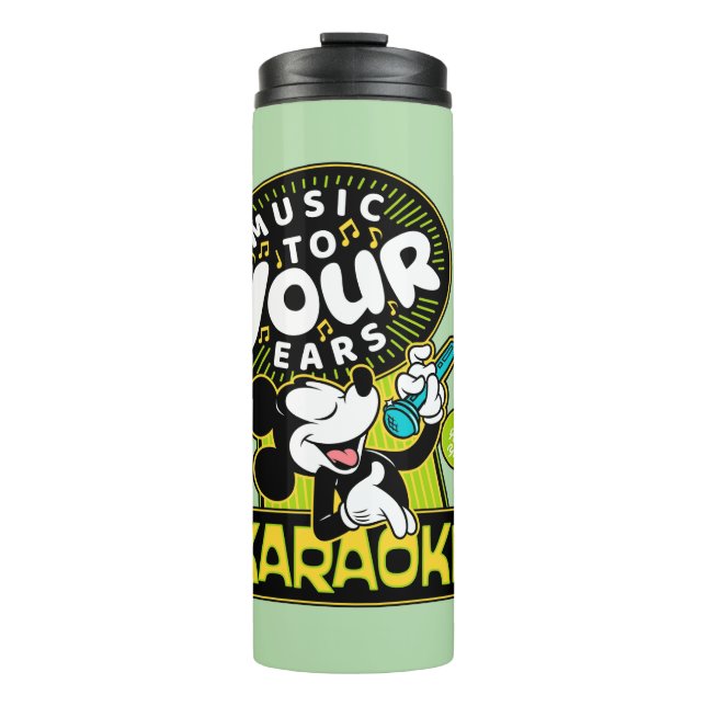 Bouteilles Isothermes Mickey Mouse Music To Your Ears Karaoke Sign (Devant)