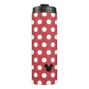 Bouteilles Isothermes Mickey Souris Rouge et blanc Polka Motif