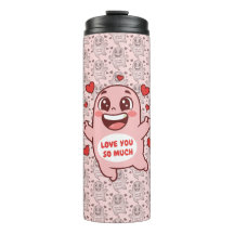 Mignon Monstre Rose T'aime Tellement Art