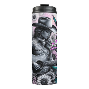Bouteilles Isothermes Mignonne cowgirl occidentale