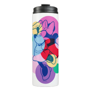 Bouteilles Isothermes Minnie Mouse colorée, Art Pop Moderne