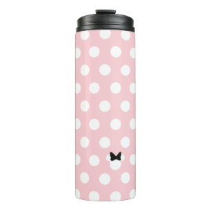 Bouteilles Isothermes Minnie Souris rose et blanc Polka Motif