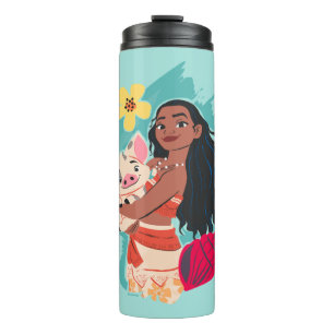 Bouteilles Isothermes Moana Holding Pua Illustré