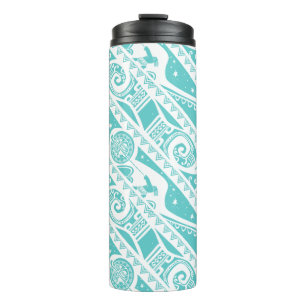 Bouteilles Isothermes Moana  Motif tribal Turquoise