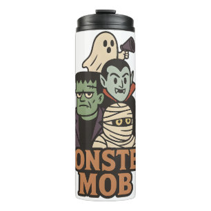 Bouteilles Isothermes Mob de monstres Frankenstein Vampire Momie Hallowe