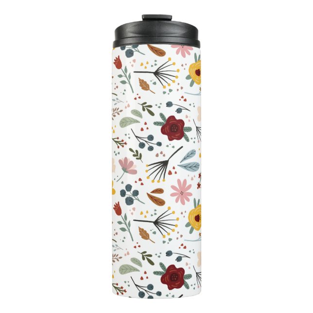Bouteilles Isothermes Modèle Floral Chic Moderne (Devant)