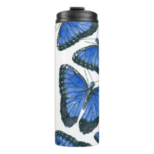 Bouteilles Isothermes Modèle motif de papillon bleu morpho
