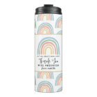 Moderne aquarelle arc-en-ciel professeur merci cad