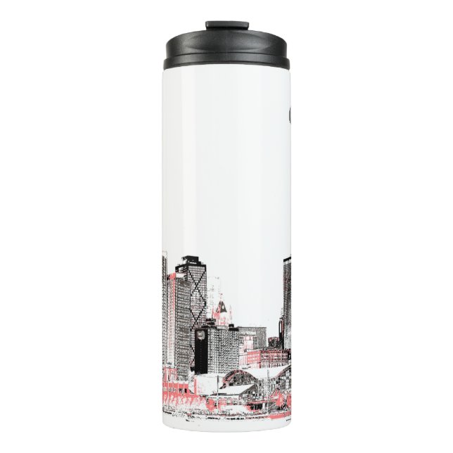 Bouteilles Isothermes Moderne Chicago Skyline Tumbler thermique (Devant)