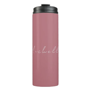 Bouteilles Isothermes Moderne minimaliste tendance Rose manuscrit Or