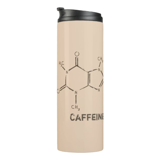 Bouteilles Isothermes Molécule de caféine (Tourné sur la droite)