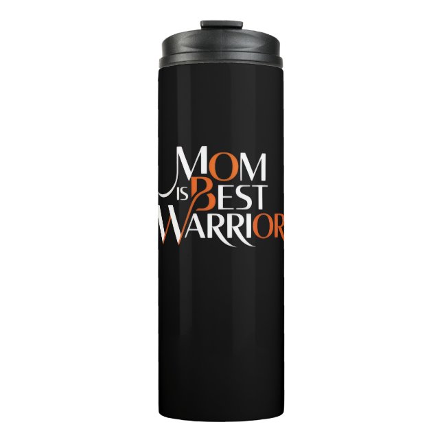 Bouteilles Isothermes Mom is best warrior  (Devant)