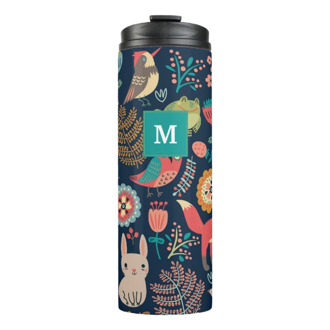 Bouteilles Isothermes Monogram Forêt de style personnalisé Tumbler therm (Devant)