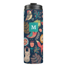Monogram Forêt de style personnalisé Tumbler therm