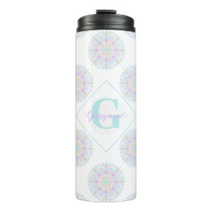 Bouteilles Isothermes Monogram Pastel Rainbow Sundae Polka Dot Mandala