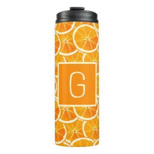 Bouteilles Isothermes Monogramme Citron Orange Personnalisé