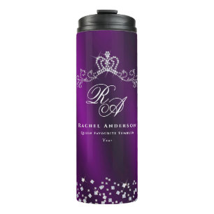 Bouteilles Isothermes Monogramme de la Couronne brillante Magenta