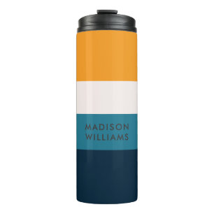 Bouteilles Isothermes Monogramme de script Colorblock Therm à bande hori