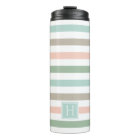 Monogramme en bord de mer Pastel Stripe