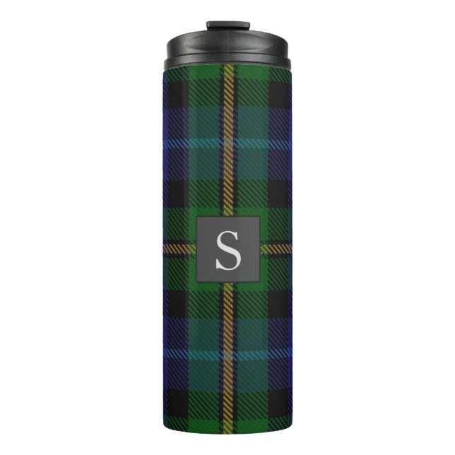 Bouteilles Isothermes Monogramme Groomsman Best Man BlueGreen Smith Tart (Devant)