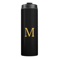 Monogramme initial Gold Noir Nom personnalisé Cade