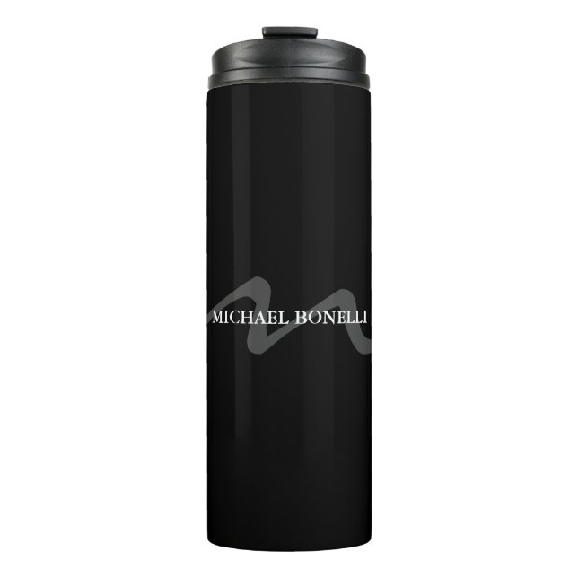 Bouteilles Isothermes Monogramme moderne tendance initial professionnel  (Devant)