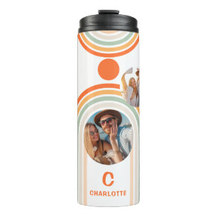 Bouteilles Isothermes Monogramme Nom Boho Arch Multi Photo Fille tendanc