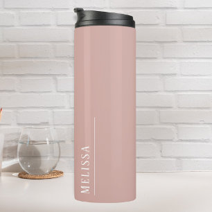 Bouteilles Isothermes monogramme personnalisé, rose vif moderne