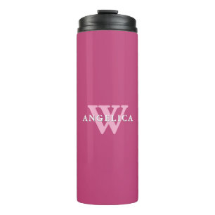 Bouteilles Isothermes Monogramme rose Rose Fushcia