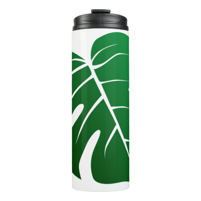 Bouteilles Isothermes Monstera Leaf Design Tumbler Thermique (Devant)