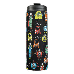 Bouteilles Isothermes Monstres Aliens : Mignonne Vintage sans couture