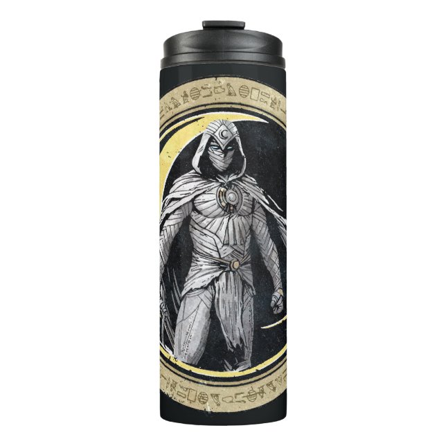 Bouteilles Isothermes Moon Knight Gold Crescent Moon Caractère graphique (Devant)