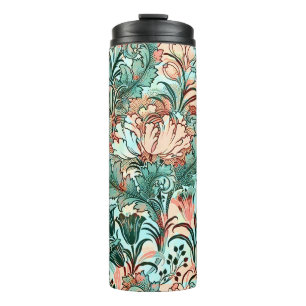 Bouteilles Isothermes Morris Inspiré Tulipes, Peonies, Acanthus Green