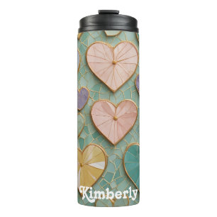 Bouteilles Isothermes Mosaic Love : Coeurs Pastel