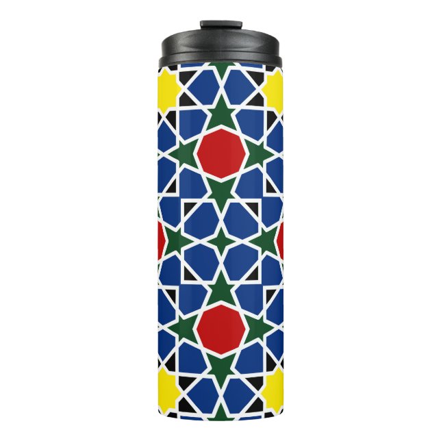 Bouteilles Isothermes Mosaïque marocaine Mosaïque géométrique Motif (Devant)