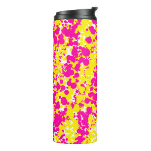 Bouteilles Isothermes Motif à bec rose et jaune