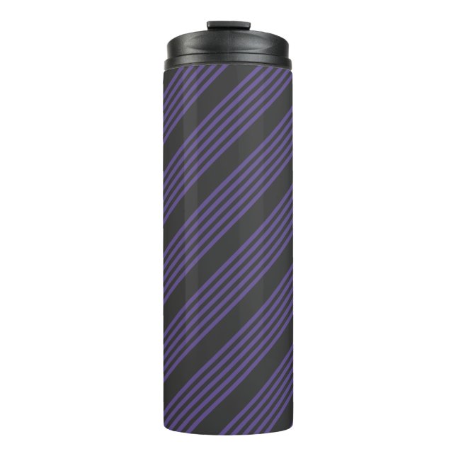 Bouteilles Isothermes Motif à cinq bandes Ultra violet et charbon de boi (Devant)