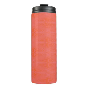 Bouteilles Isothermes Motif à rayures ondulées rose et corail   Abstra m