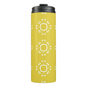 Bouteilles Isothermes motif Abstrait transparent de couleur jaune