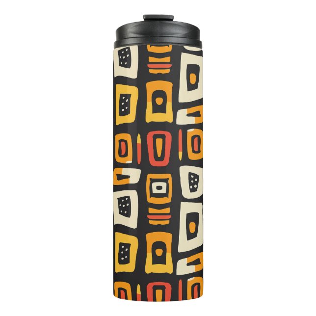 Bouteilles Isothermes Motif africain Abstrait géométrique (Devant)