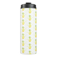 Motif aquarelle tropical sucré ananas été