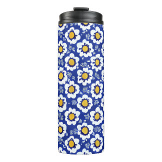 Bouteilles Isothermes Motif arabe floral bleu