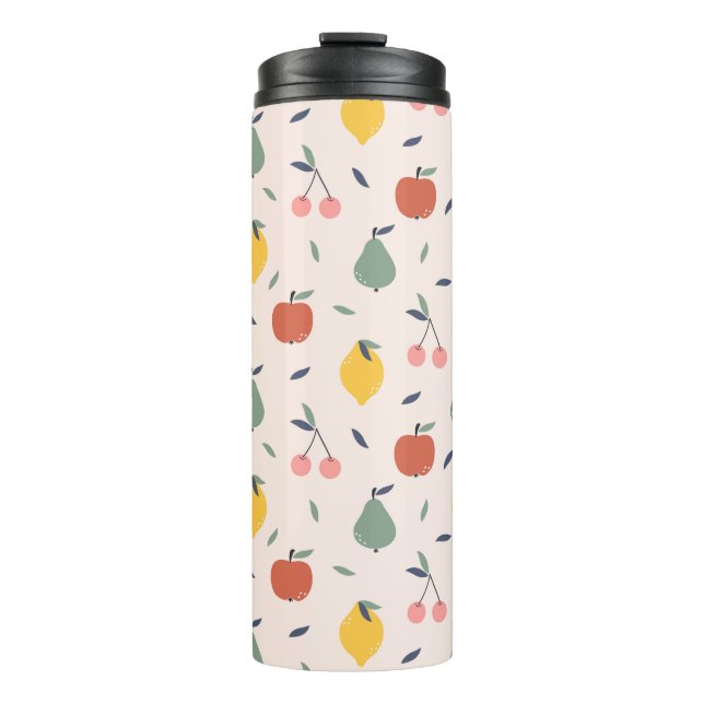 Bouteilles Isothermes Motif aux fruits mignons (Devant)